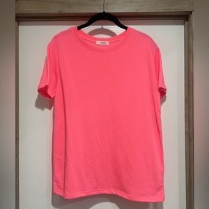 Bright Pink Short Sleeve Top